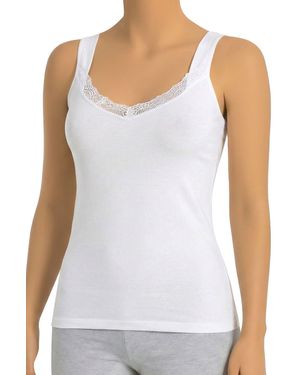 Öts Fitted Tank Top - White