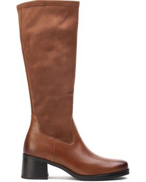 By Caprice Rear Gusset Boots - Brown