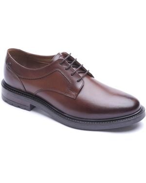 Base London Carter Leather Derby Shoes - Purple