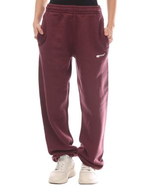 Off-White c/o Virgil Abloh Spray Helvetica Cuffed Joggers - Red