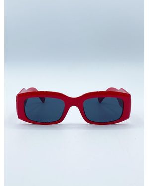 SVNX Chunky Rectangle Sunglasses - Blue