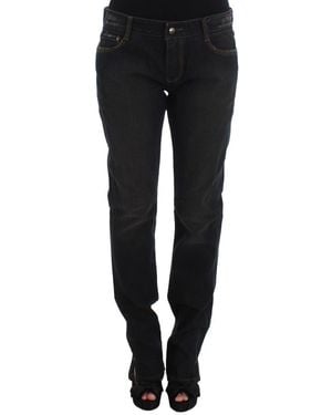 Ermanno Scervino Wash Cotton Boyfriend Jeans Material_Cotton - Black