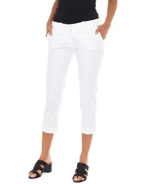 Met Elastic Fabric Pirate Trousers 70Dbf0508-O025 - White