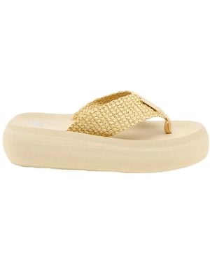 Rocket Dog Ladies Sandy Raffia Flip Flops - Natural
