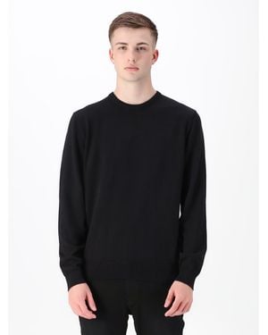 Luke 1977 Noah Super Fine Crew Knit Jumper - Black