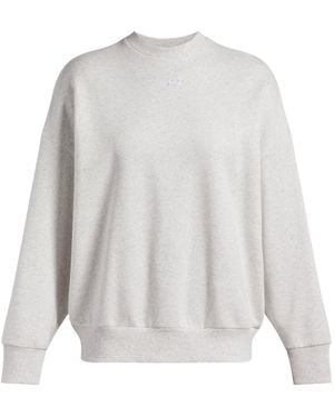 Under Armour Rival Fleece Os Crew Sweatshirt - White