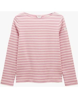 Joules Harbour Top Stripe Cotton - Pink
