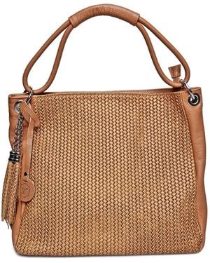 Luisa Vannini Bruin Rundleer Tas