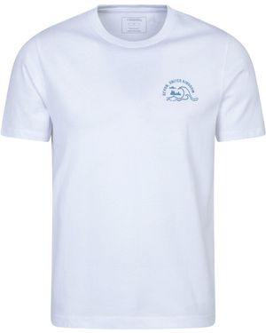 Mountain Warehouse Regional Devon T-Shirt Breathable Casual Everyday Tee Cotton - White