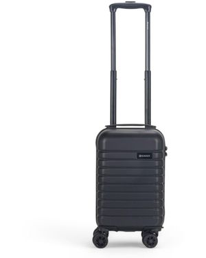 Infinity Leather Abs Hardshell Underseat Cabin Suitcase 45 X 25 X 20 Cm Luggage Suitable For Rynair - Blue