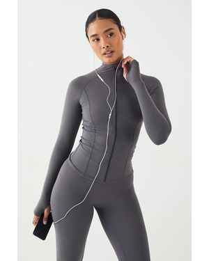 DSGN Studio Sculpt Zip Through Jacket - Grey