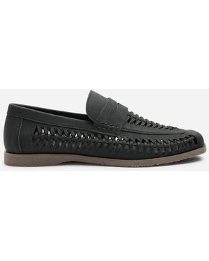 Where's That From Colby Weave Slip On Loafers - Black