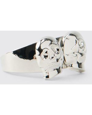 BoohooMAN Skull Ring - Metallic