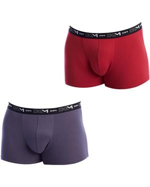 DIM Pack-2 Boxers Cotton Streech D6596 For - Red