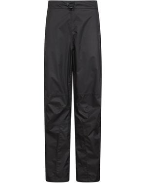 Mountain Warehouse 'Spray' Short Overtrousers With Taped Seams Waterproof Trousers - Black