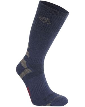 Craghoppers Adult Wool Blend Insect Repellent Advent Socks /Coast) - Blue