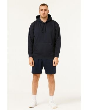 Charles Norton Plain Hoodie - Blue