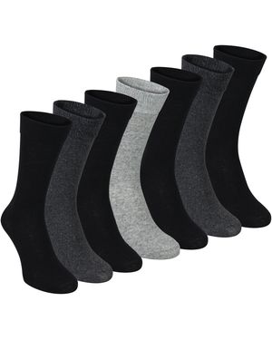 Sock Snob 7 Pack Classic Suit Socks - Black