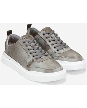 Cole Haan Grandpro Rally Canvas 100% Cotton Greenleaf/Optic Trainers - Grey
