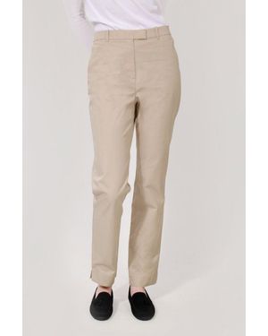 Secret Label Straight Leg Chino Trousers - Natural