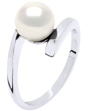 Ateliers Saint Germain Ring Real Cultured Freshwater Pearl Round 7-8 Mm - White