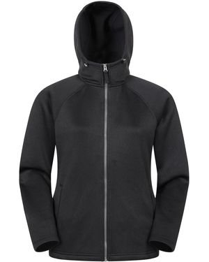 Mountain Warehouse 'Nevis Fleece Jacket With Pockets Full Zip Base Layer - Black