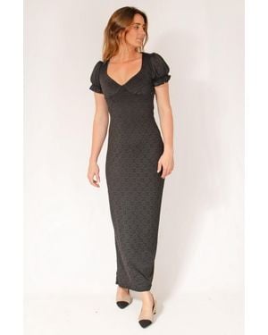 Boohoo Broderie Maxi Dress Material_Polyester - Black