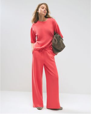 River Island Joggers Premium Drawstring Wide Leg - Red
