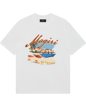 Magrit St. Tropez Printed T-Shirt - White