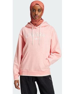 adidas Originals Graphic Loose Hoodie - Pink