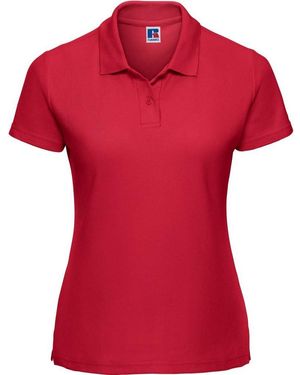 Russell Ladies Classic Plain Polycotton Polo Shirt (Classic) - Red