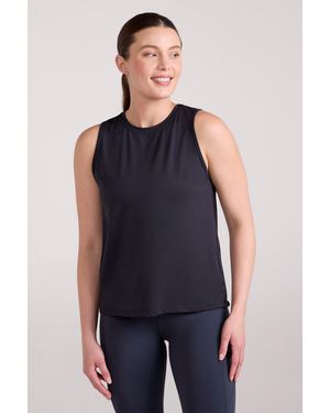 Mountain Warehouse Active Vest Casual Lightweight Quick Wick Ladies Loose Fit Tank Top - Blue