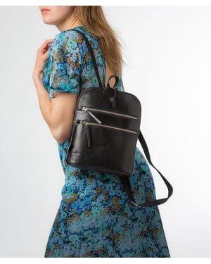 Conkca 'Francisca' Leather Backpack - Blue