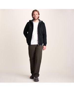 TOG24 Ramsey Supersoft Sherpa Lined Zip Hoodie - Black
