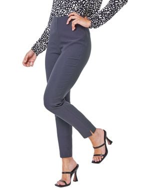 Roman Petite Full Length Elastic Waist Trousers - Blue
