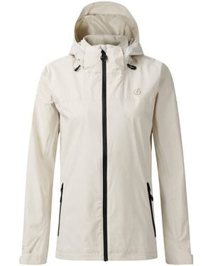 Dare 2b Ladies Switch Up Iii Waterproof Jacket (Almond Milk) - Grey