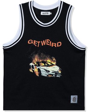 ANTI SOCIAL SOCIAL CLUB Anti Social Club Assc Burnout Basketball Jersey - Black