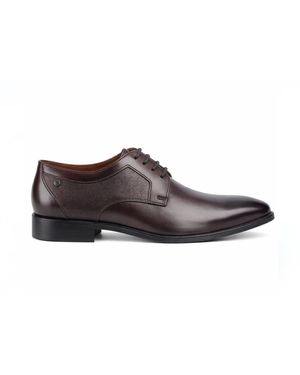Base London Dome Derby Shoes Leather - Brown