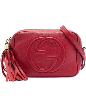 Gucci Pre-Owned Leather Soho Disco Crossbody - Red
