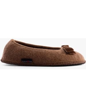Haflinger Fiocco Slippers Camel - Brown