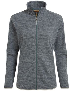 Craghoppers Ladies Tarvos Full Zip Fleece Jacket (Storm Marl) - Grey