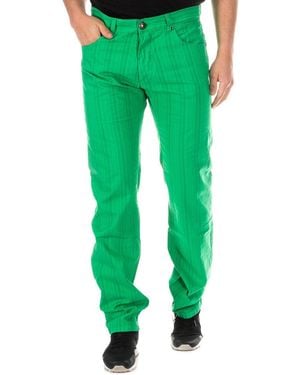 Armand Basi Long Straight Cut Low Trousers Bgh0182 - Green