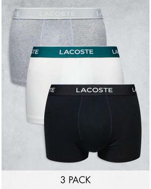 Lacoste 3 Pack Trunks - Multicolour