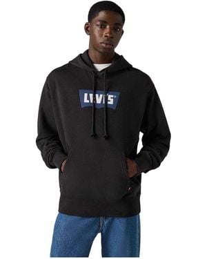 Levi's Levi's Batwing Logo French Terry Hoodie Cotton - Black
