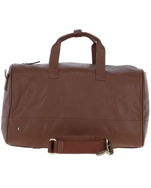 Gabicci Real Leather Holdall - Brown