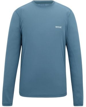 Regatta Mindo Logo Long-Sleeved T-Shirt (China) - Blue