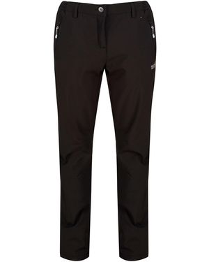 Regatta Great Outdoors /Ladies Geo Softshell Ii Long Leg Trousers - Black