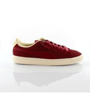 PUMA States X Ald Aim Leon Dore Low Lace Up Trainers 358588 02 - Red