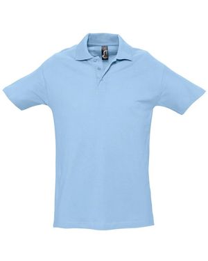 Sol's Spring Ii Short Sleeve Heavyweight Polo Shirt (Sky) Cotton - Blue
