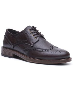 Hush Puppies Isaac Leather Brogues Shoes - Blue